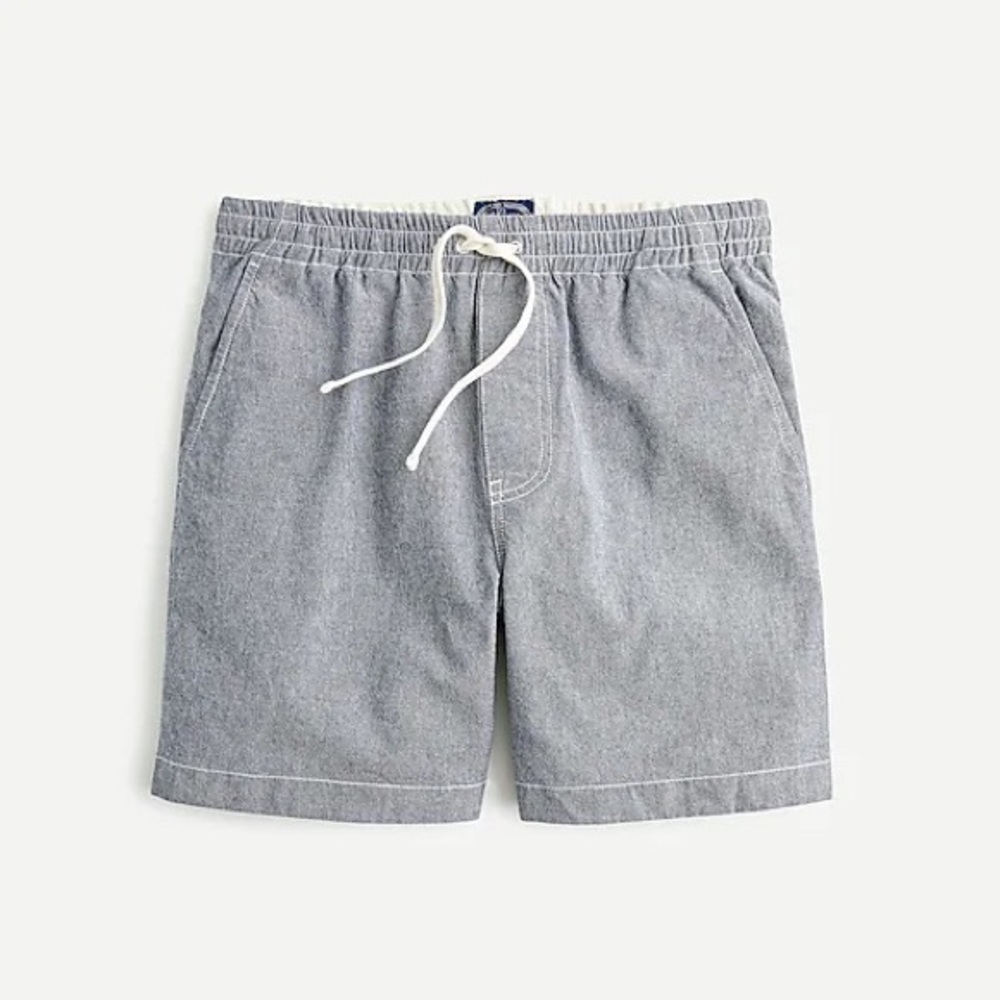 J. Crew Dock Short in Stretch Chambray